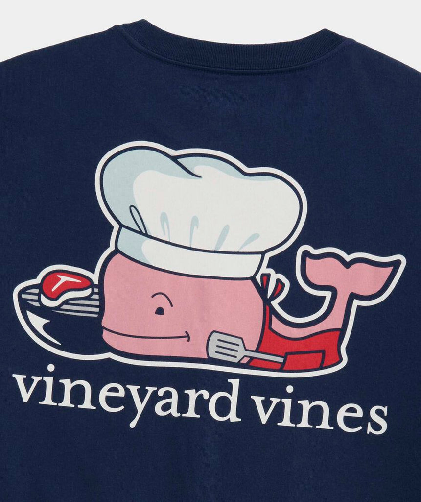 Vineyard Vines Fathers Day Grill Whale Short-Sleeve Pocket Tee