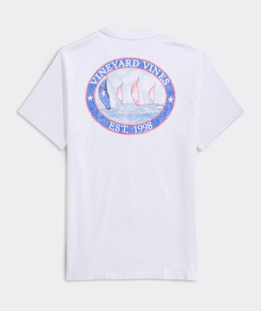 Vineyard Vines Sail Scene Short-Sleeve Pocket Tee