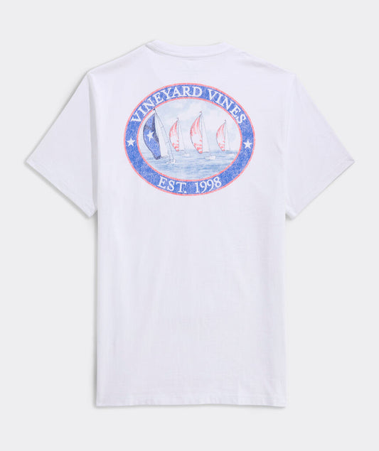 Vineyard Vines Sail Scene Short-Sleeve Pocket Tee