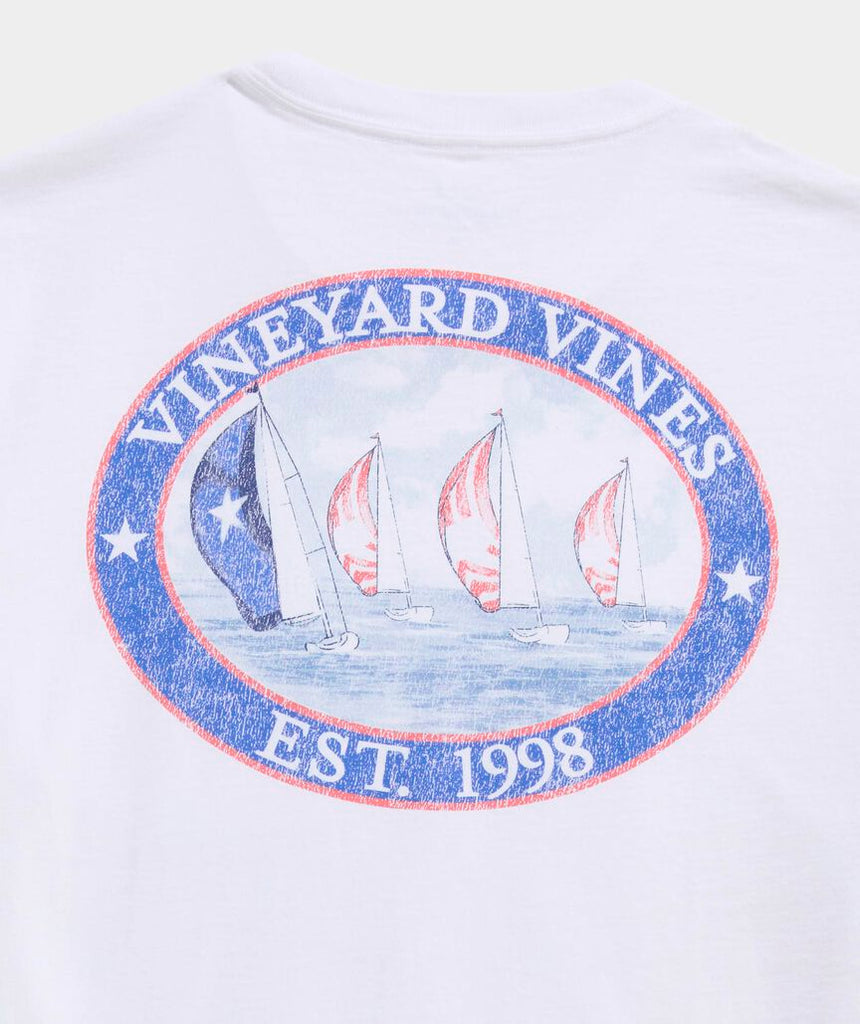 Vineyard Vines Sail Scene Short-Sleeve Pocket Tee