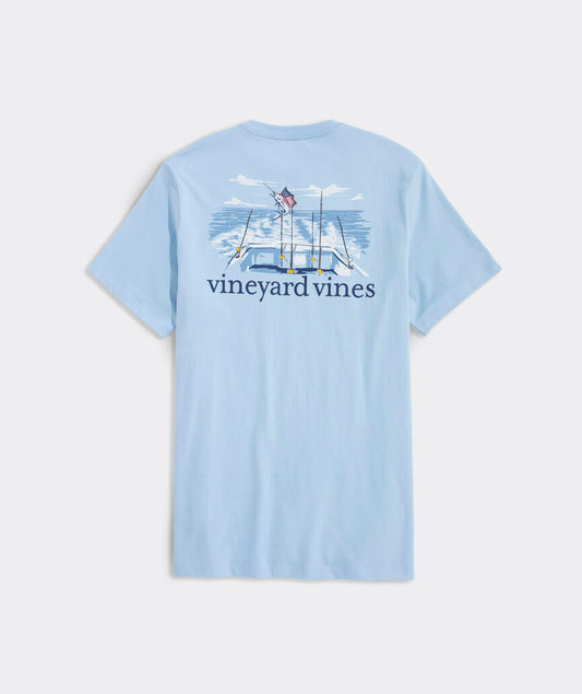Vineyard Vines USA Marlin Fishing Short-Sleeve Pocket Tee