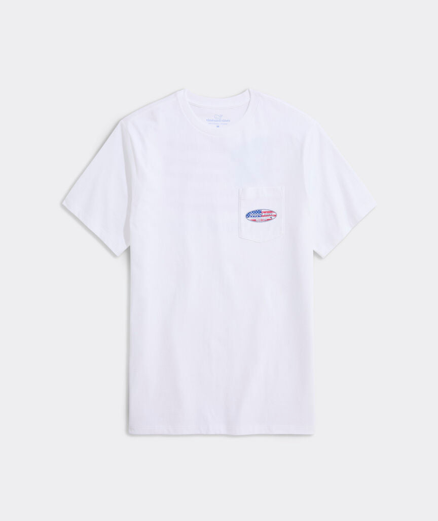 Vineyard Vines Surf Chappy Short Flag Short-Sleeve Pocket Tee