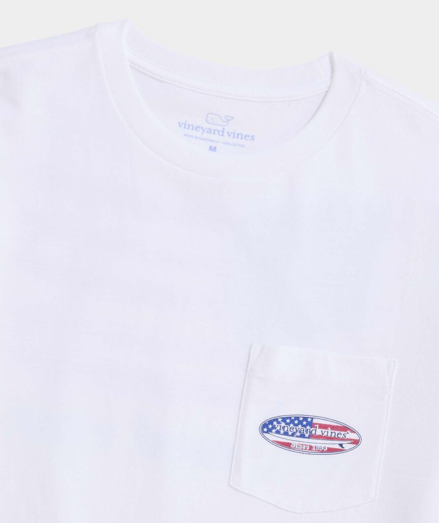 Vineyard Vines Surf Chappy Short Flag Short-Sleeve Pocket Tee