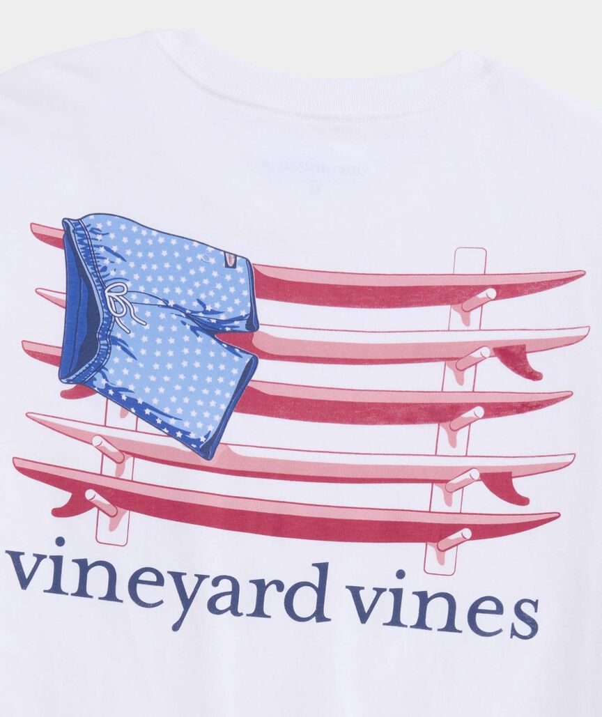 Vineyard Vines Surf Chappy Short Flag Short-Sleeve Pocket Tee