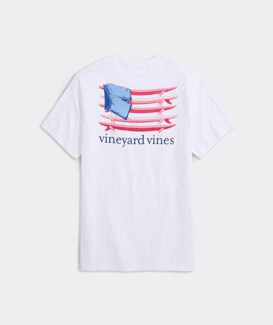 Vineyard Vines Surf Chappy Short Flag Short-Sleeve Pocket Tee
