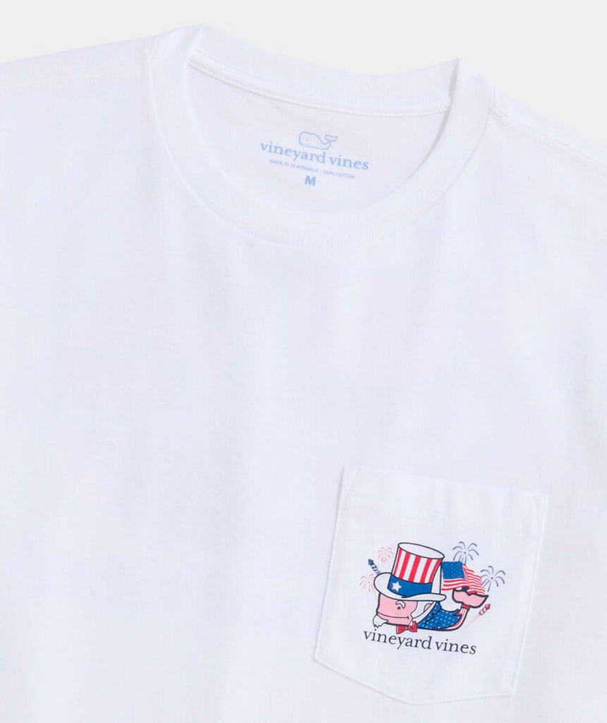 Vineyard Vines Uncle Sam Whale Short-Sleeve Pocket Tee