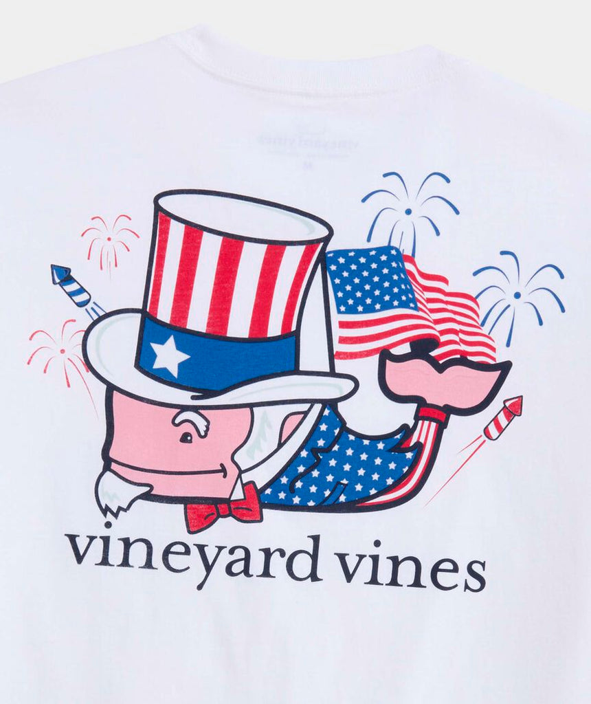 Vineyard Vines Uncle Sam Whale Short-Sleeve Pocket Tee