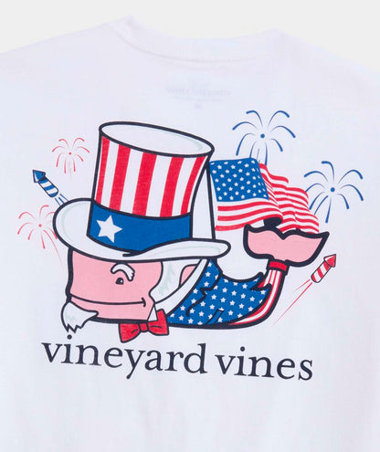 Vineyard Vines Uncle Sam Whale Short-Sleeve Pocket Tee