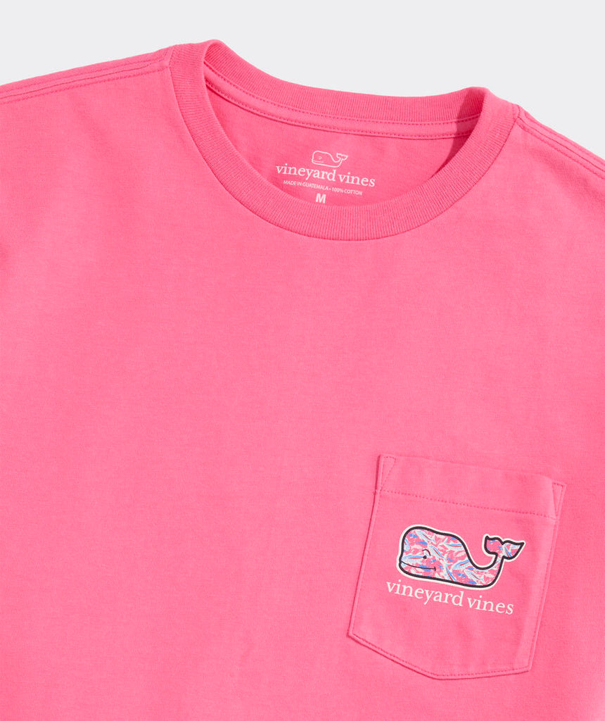 Vineyard Vines Bone Fishing Whale Short-Sleeve Pocket Tee