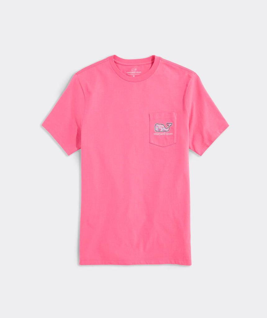 Vineyard Vines Bone Fishing Whale Short-Sleeve Pocket Tee