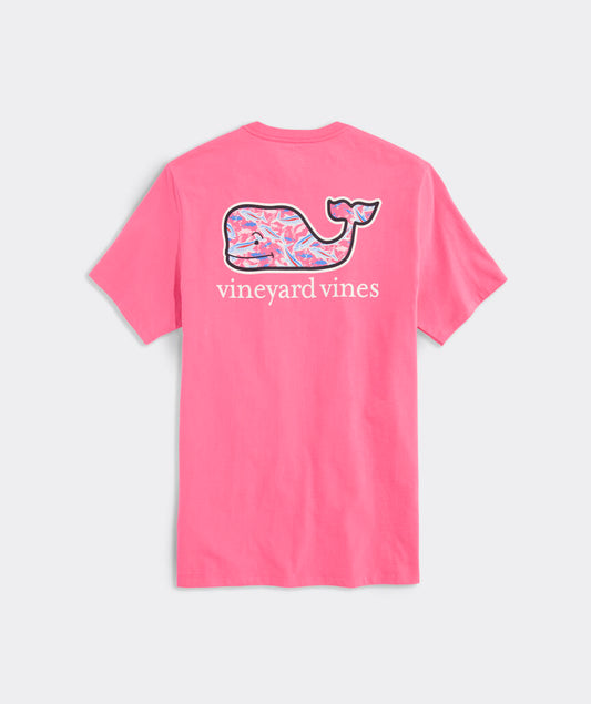 Vineyard Vines Bone Fishing Whale Short-Sleeve Pocket Tee