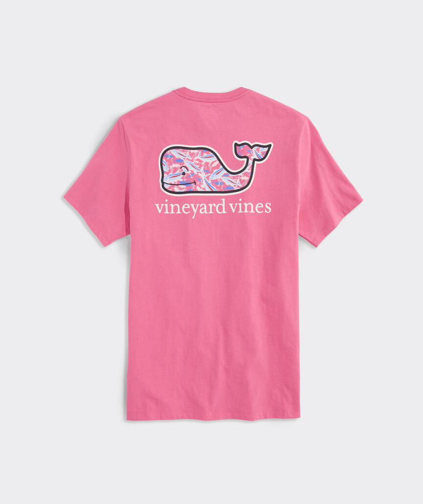 Vineyard Vines Bone Fishing Whale Short-Sleeve Pocket Tee