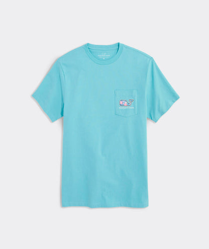 Vineyard Vines Vintage Chappy Floral Whale Short-Sleeve Pocket Tee
