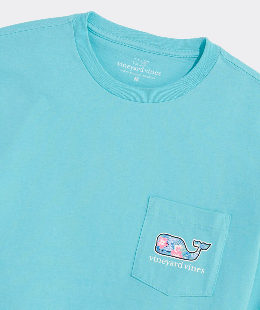 Vineyard Vines Vintage Chappy Floral Whale Short-Sleeve Pocket Tee