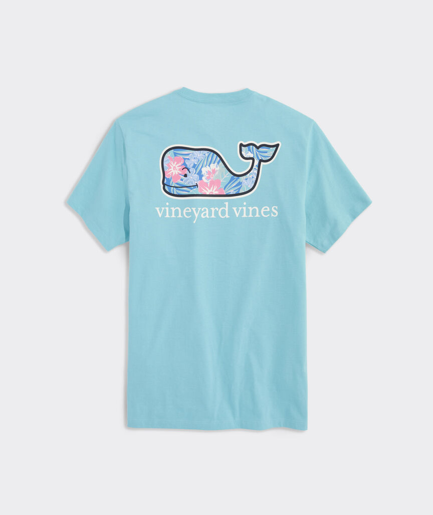 Vineyard Vines Vintage Chappy Floral Whale Short-Sleeve Pocket Tee