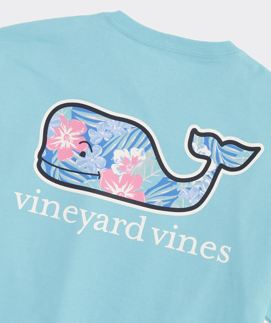 Vineyard Vines Vintage Chappy Floral Whale Short-Sleeve Pocket Tee