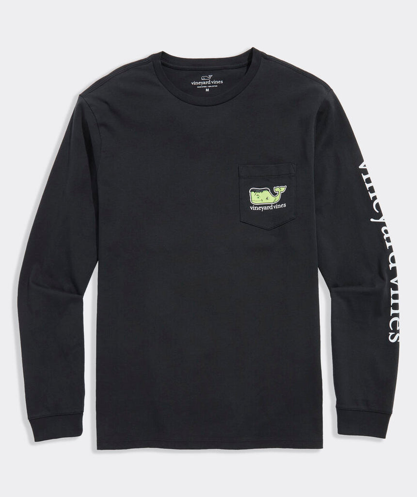 Vineyard Vines Franken-Whale Long-Sleeve Pocket Tee