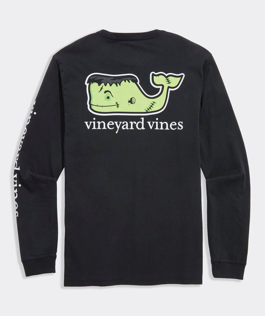 Vineyard Vines Franken-Whale Long-Sleeve Pocket Tee