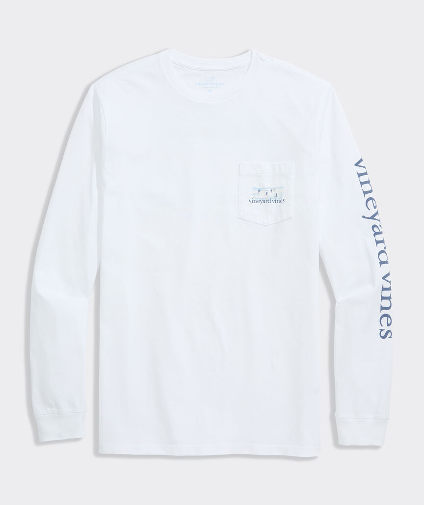 Vineyard Vines Painted Pond Puck Long-Sleeve Pocket Tee