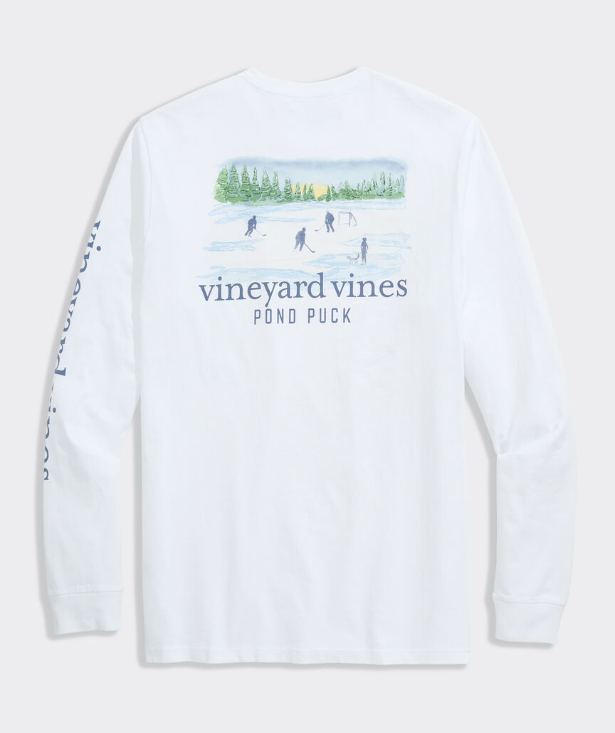 Vineyard Vines Painted Pond Puck Long-Sleeve Pocket Tee
