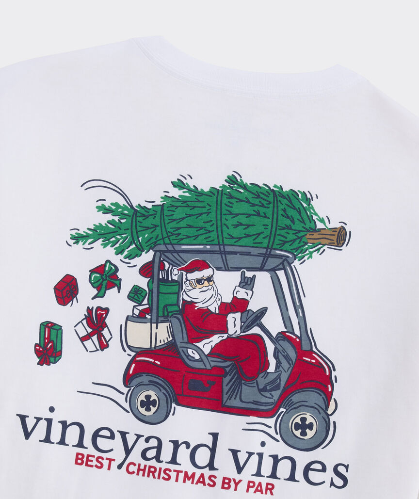 Vineyard Vines Best Christmas By Par Long-Sleeve Pocket Tee