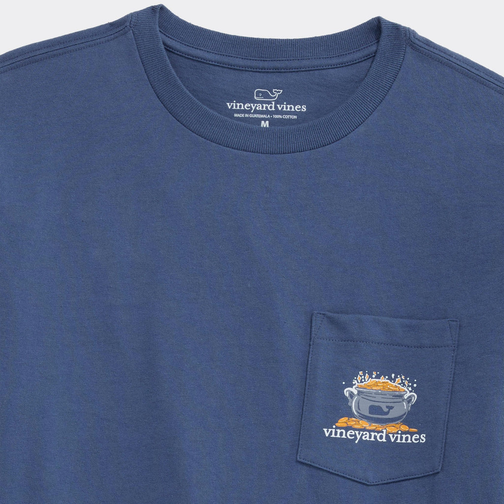 Vineyard Vines St. Patrick's Day Dog Long-Sleeve Pocket Tee