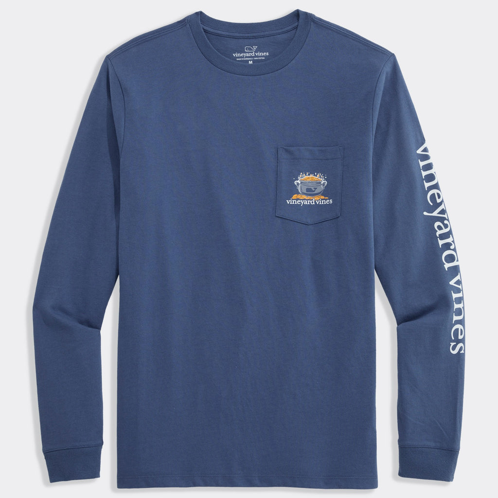 Vineyard Vines St. Patrick's Day Dog Long-Sleeve Pocket Tee