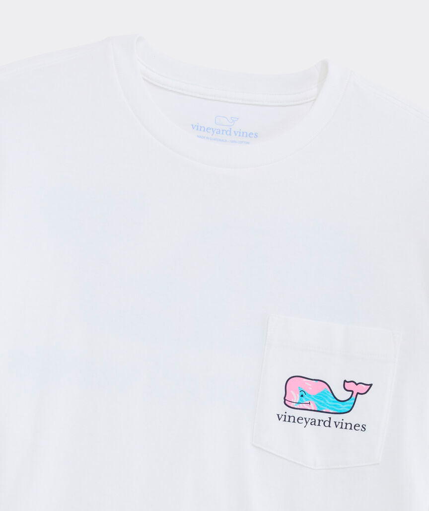 Vineyard Vines Rippled Fish Whale Short-Sleeve Pocket Tee