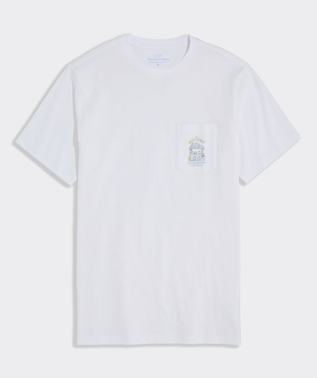 Vineyard Vines Bar Hut Short-Sleeve Pocket Tee