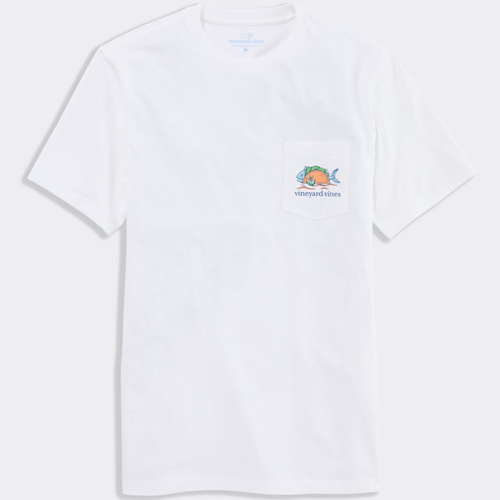 Vineyard Vines Fish Taco On The Beach Short-Sleeve Pocket Tee