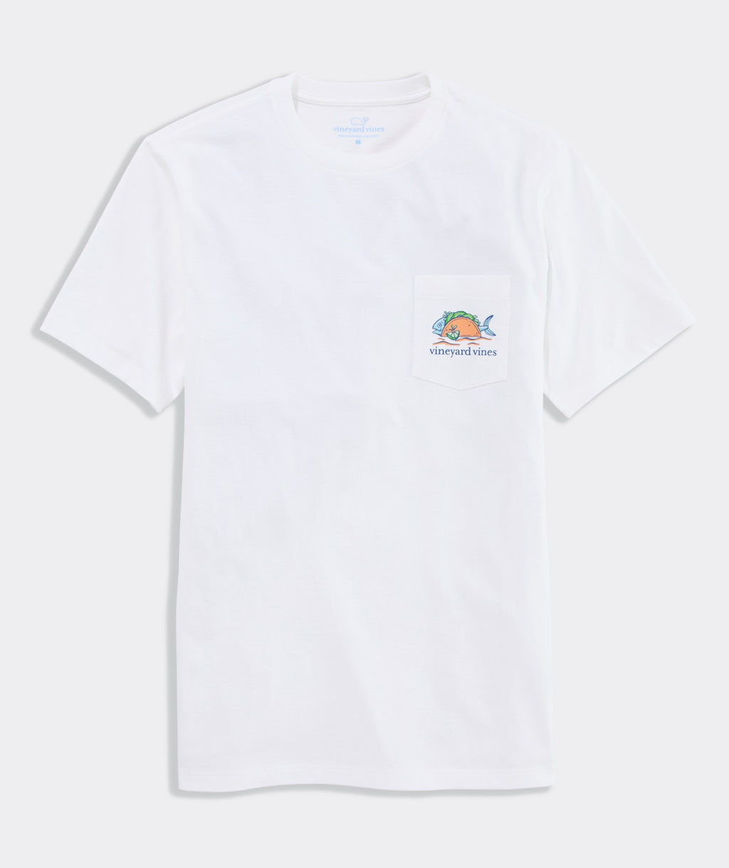 Vineyard Vines Fish Taco On The Beach Short-Sleeve Pocket Tee