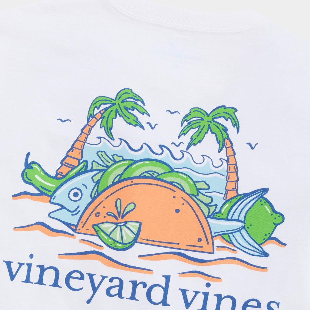 Vineyard Vines Fish Taco On The Beach Short-Sleeve Pocket Tee
