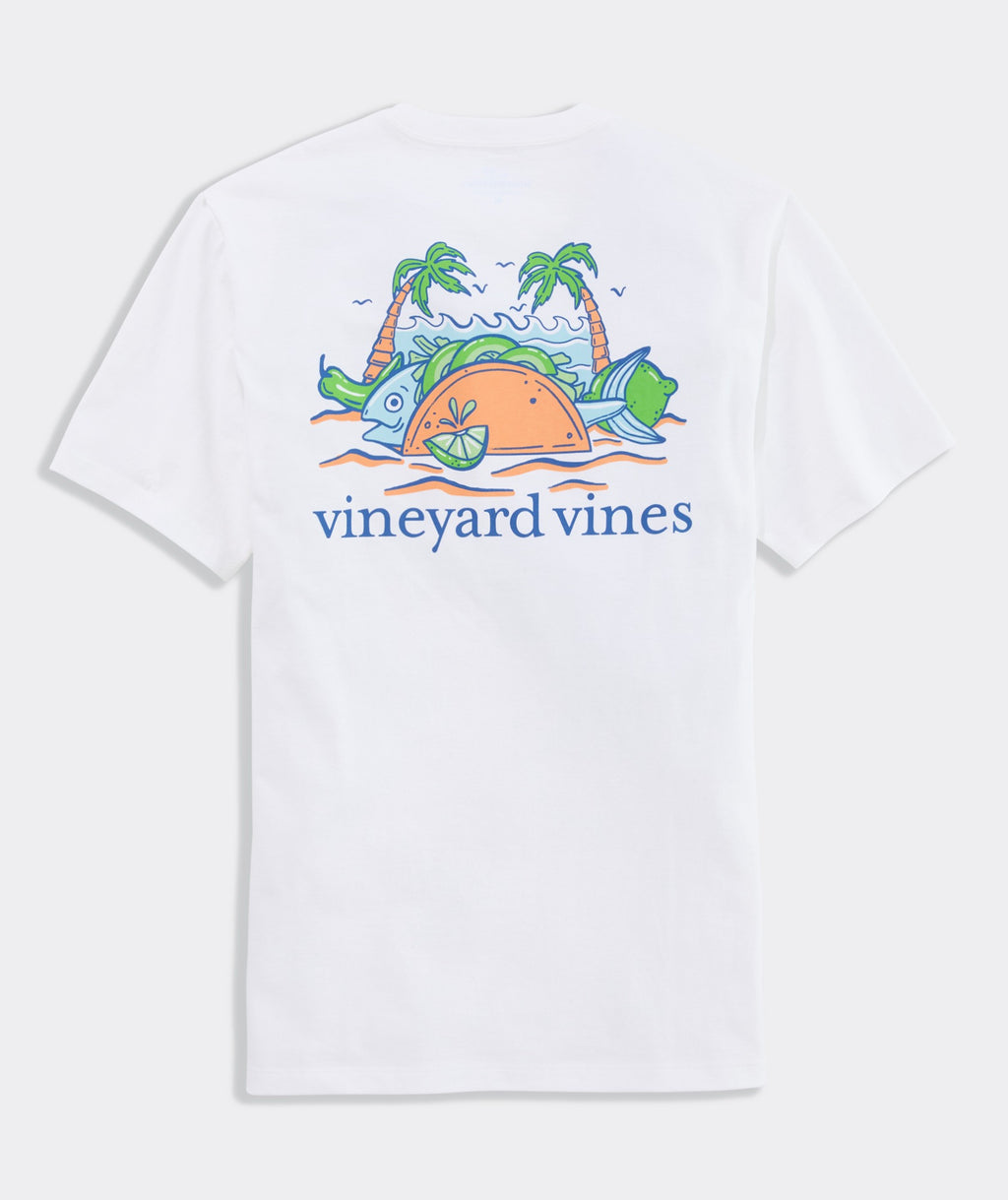 Vineyard Vines Fish Taco On The Beach Short-Sleeve Pocket Tee