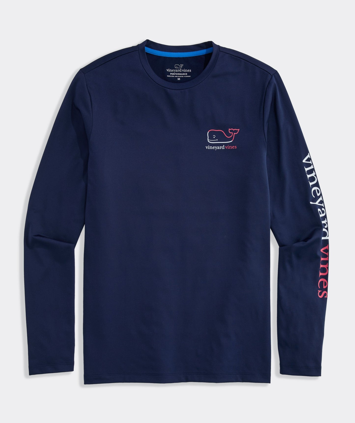 Vineyard Vines Performance Burgee Whale Long-Sleevee Harbor Tee