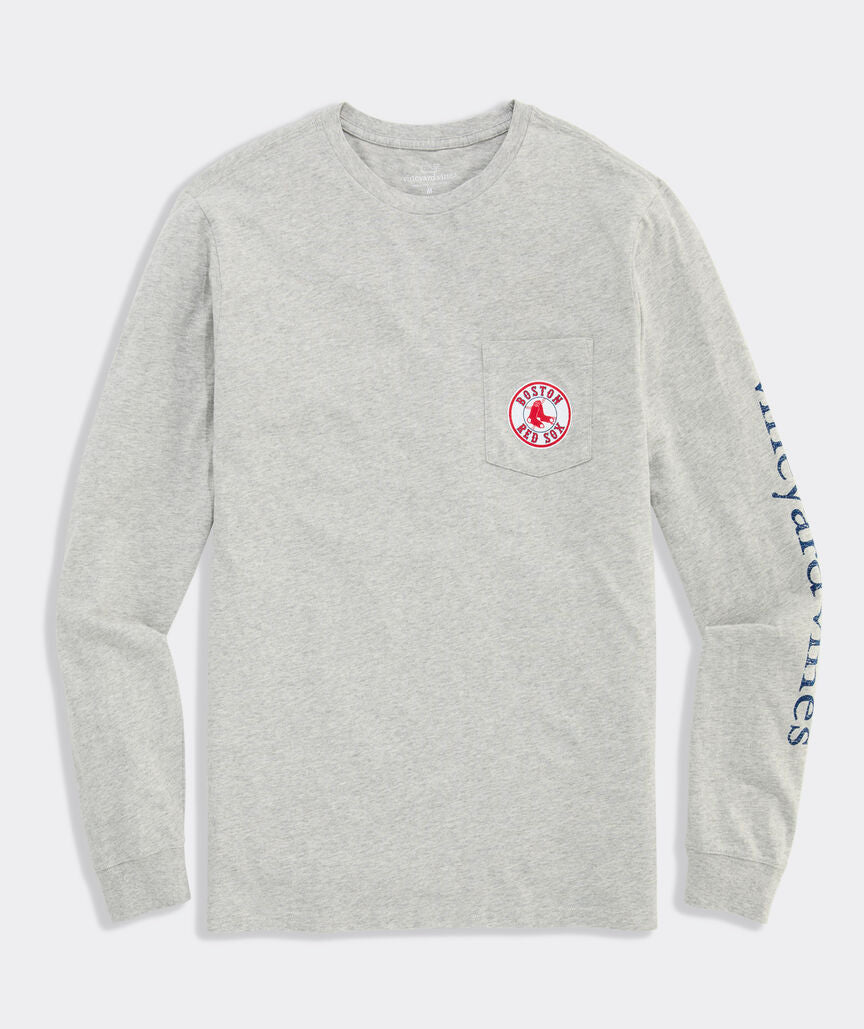 Vineyard Vines Boston Red Sox Fenway Long-Sleeve Pocket T-Shirt