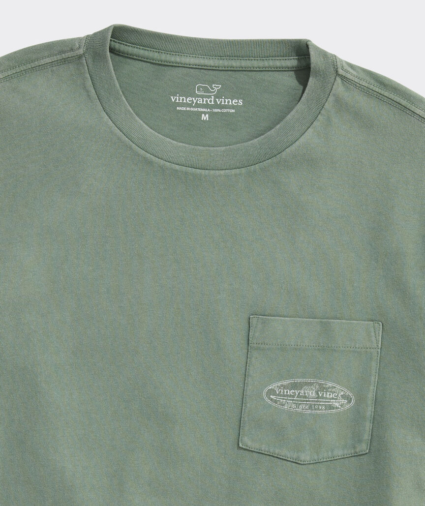 Vineyard Vines Beach Camo Surf Logo Short-Sleeve Pocket Tee