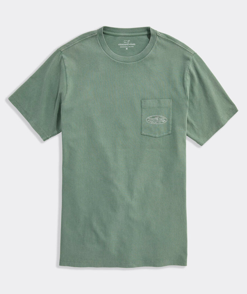 Vineyard Vines Beach Camo Surf Logo Short-Sleeve Pocket Tee