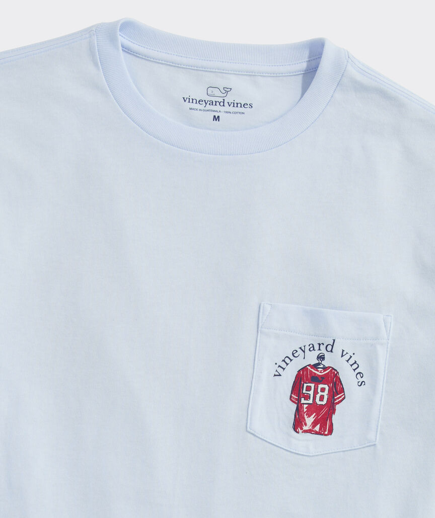 Vineyard Vines Football Locker Room Long-Sleeve Pocket Tee