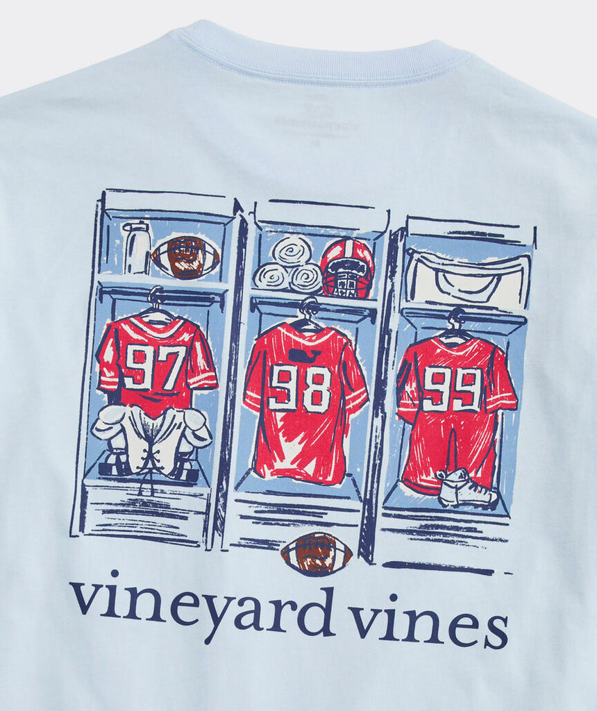 Vineyard Vines Football Locker Room Long-Sleeve Pocket Tee