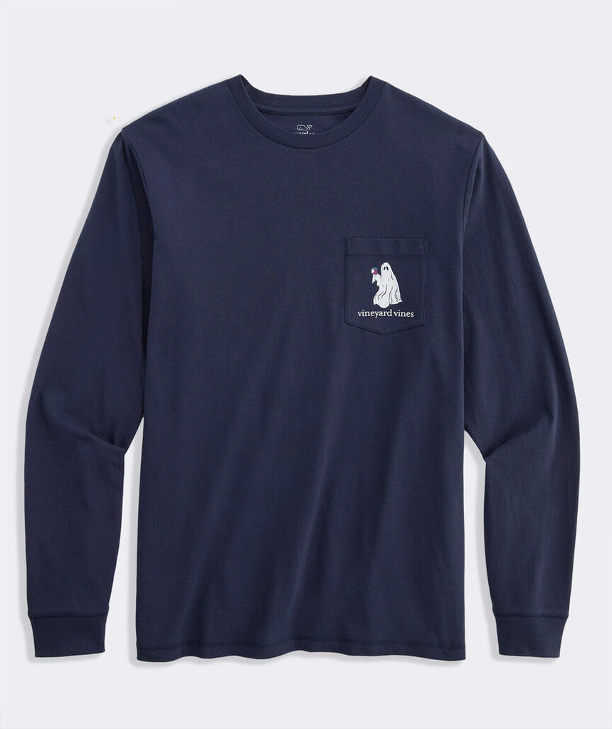 Vineyard Vines Full of Spirits Long-Sleeve Pocket Tee