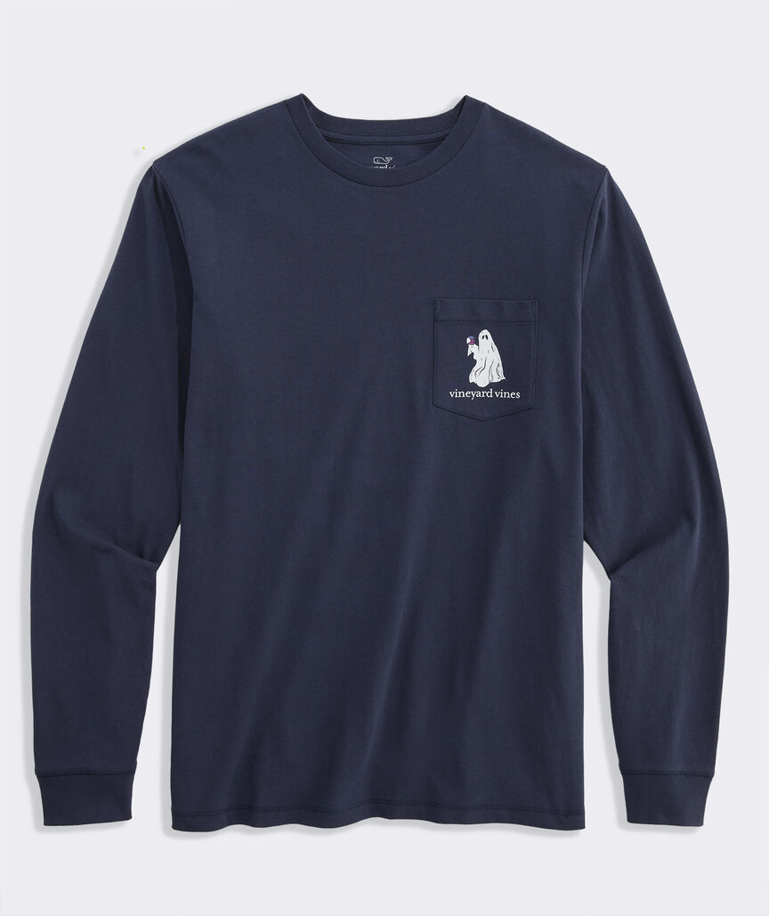 Vineyard Vines Full of Spirits Long-Sleeve Pocket Tee