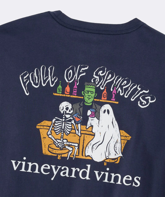 Vineyard Vines Full of Spirits Long-Sleeve Pocket Tee