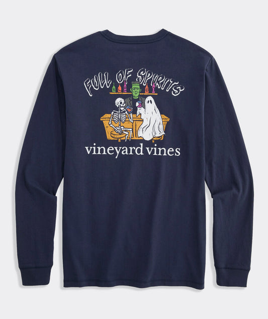 Vineyard Vines Full of Spirits Long-Sleeve Pocket Tee