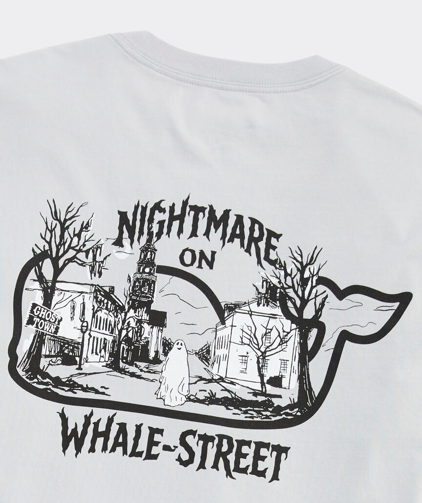 Vineyard Vines Nightmare On Whale Street Long-Sleeve Pocket Tee
