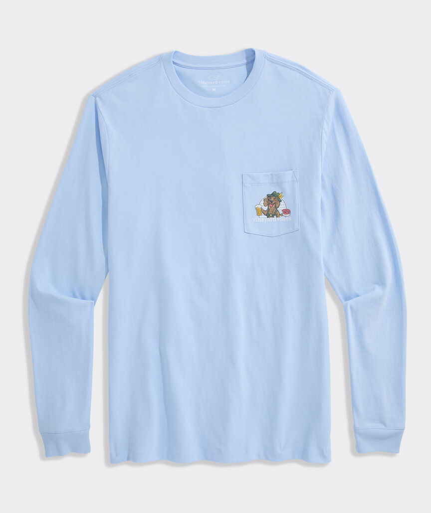 Vineyard Vines Oktoberfest Doxie Long-Sleeve Pocket Tee