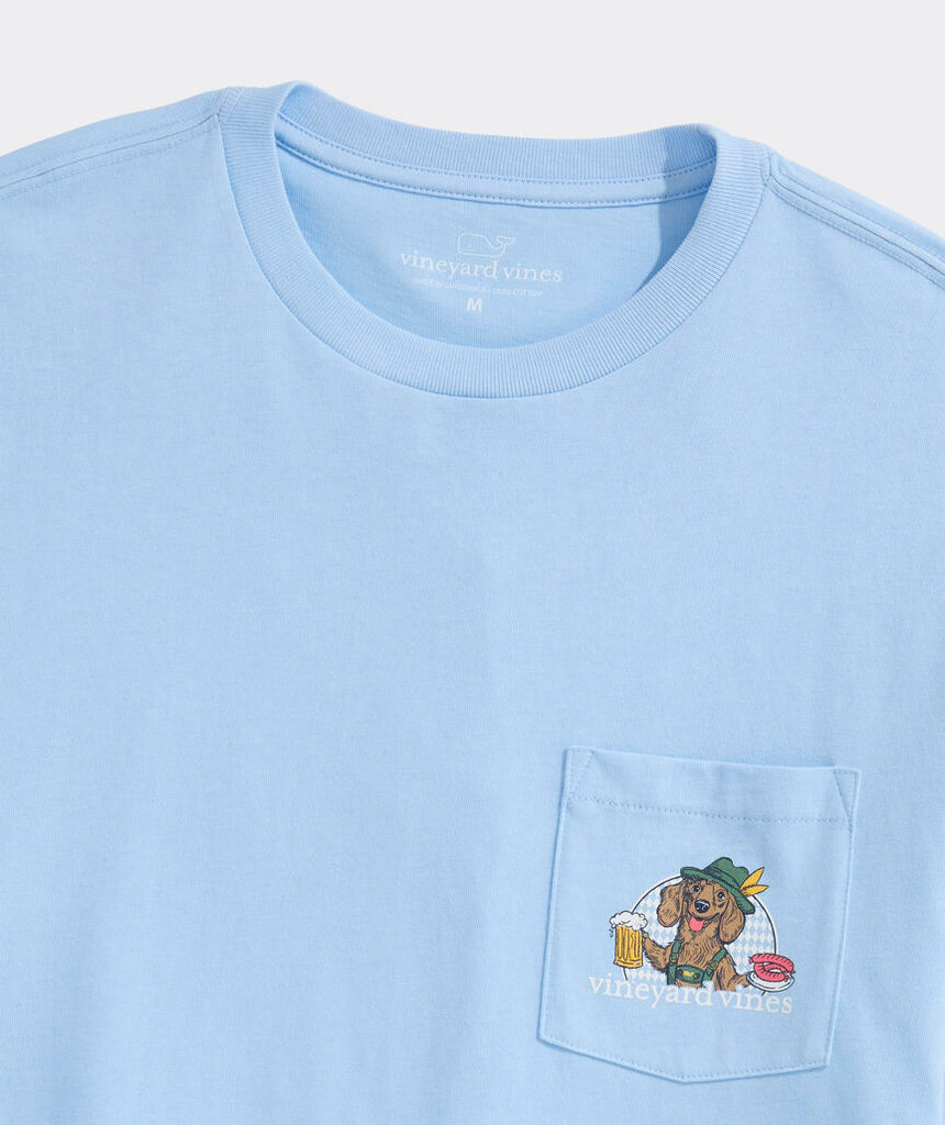 Vineyard Vines Oktoberfest Doxie Long-Sleeve Pocket Tee