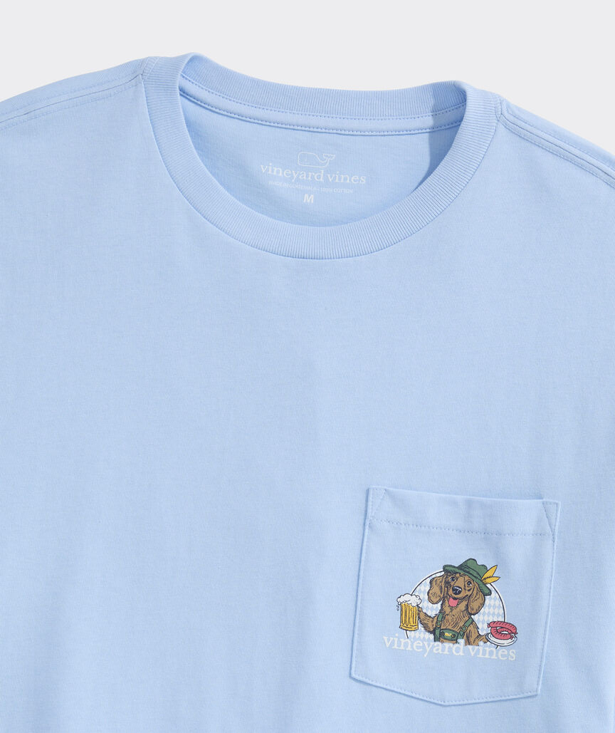 Vineyard Vines Oktoberfest Doxie Long-Sleeve Pocket Tee