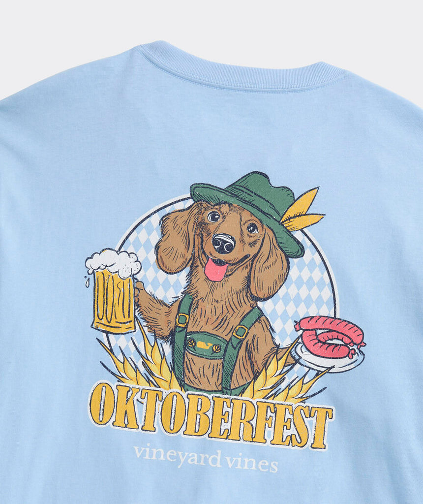 Vineyard Vines Oktoberfest Doxie Long-Sleeve Pocket Tee