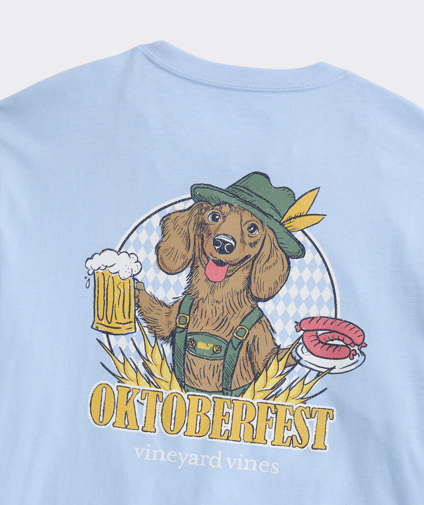 Vineyard Vines Oktoberfest Doxie Long-Sleeve Pocket Tee