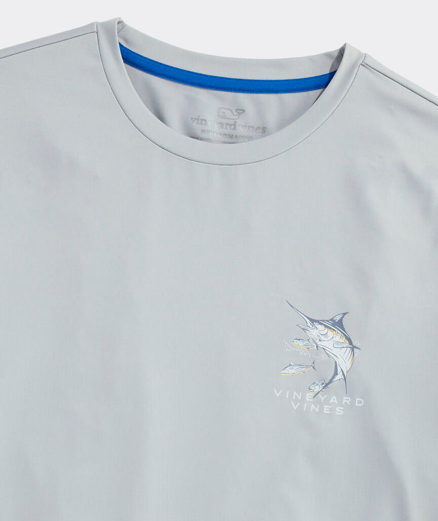 Vineyard Vines Performance Underwater Marlin Short-Sleeve Harbor Tee
